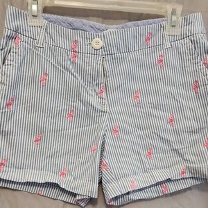 Crown & Ivy Caroline Shorts with Pink Flamingos